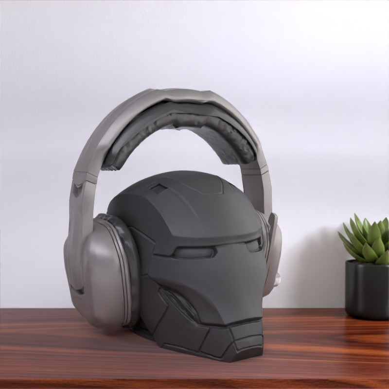 Ironman Headphone Stand | Superhero Helmet Headset Holder for Gamers & Collectors