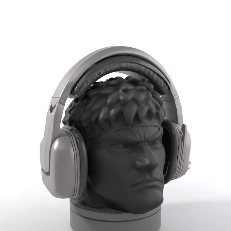 Ryu Headphone Stand – Street Fighter Inspired Headset Holder | Gamer Desk Decor