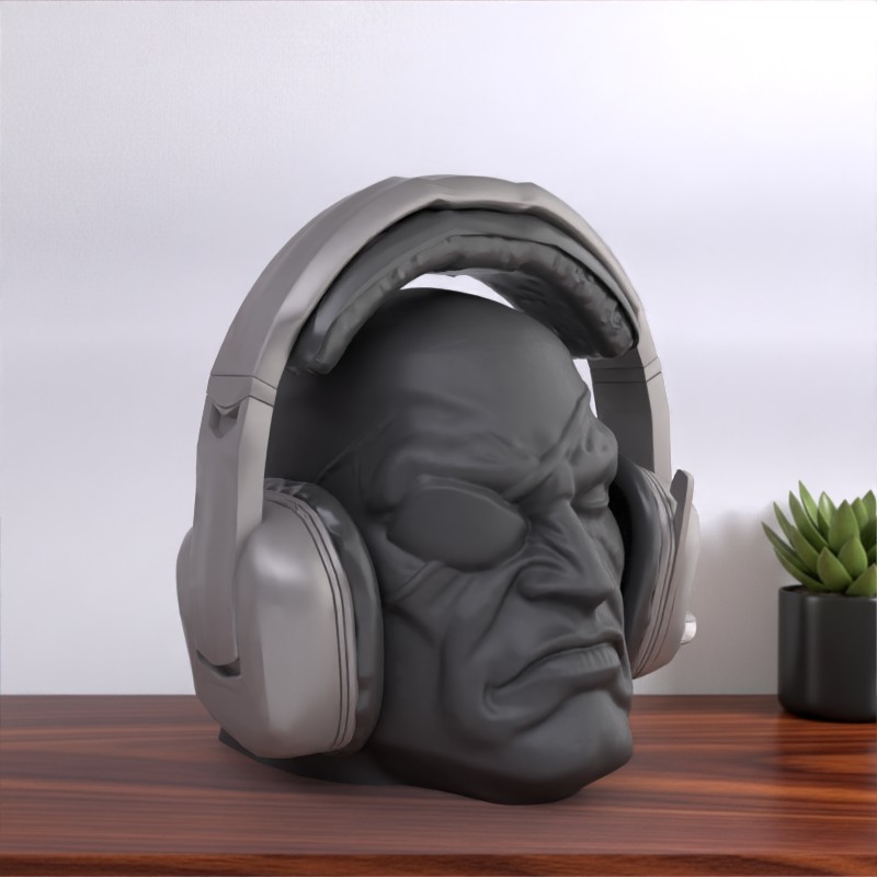 Street Fighter Sagat Inspired Headphone Stand, Display, Gift for Gamers