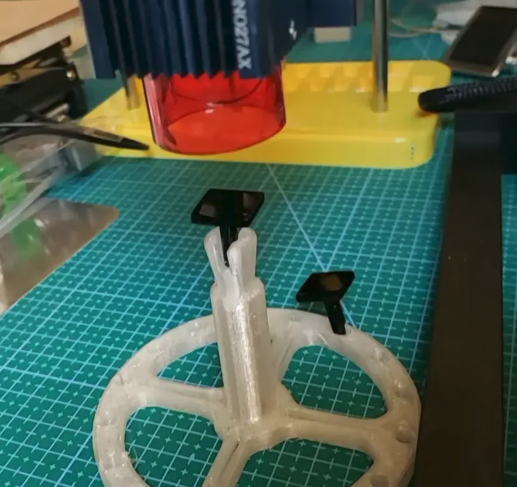Cufflinks holder for laser engraving
