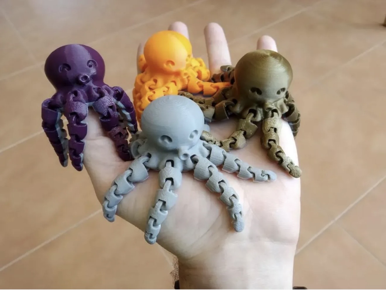 Cute Mini Octopus - White