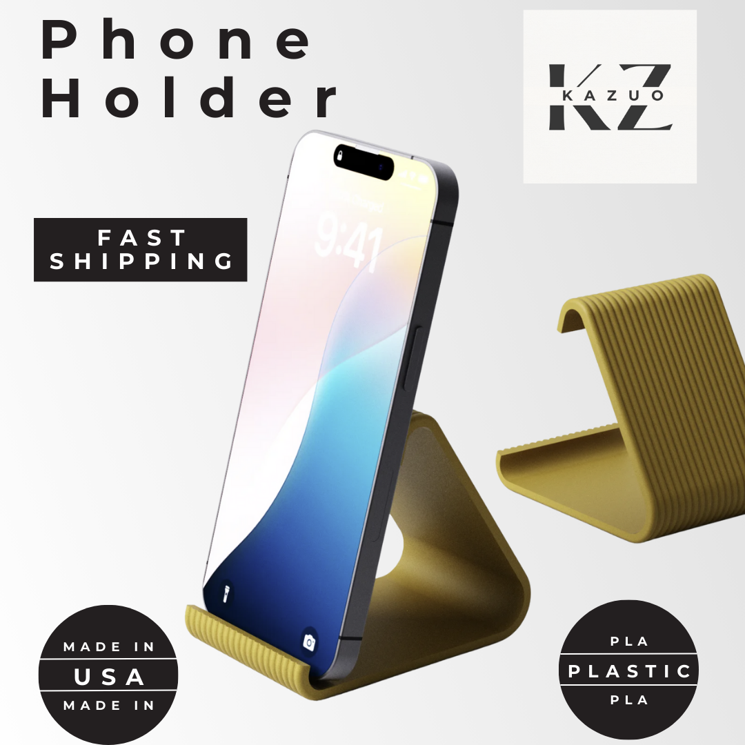 Phone Stand - Elegant minimal phone holder. Functional and stylish.