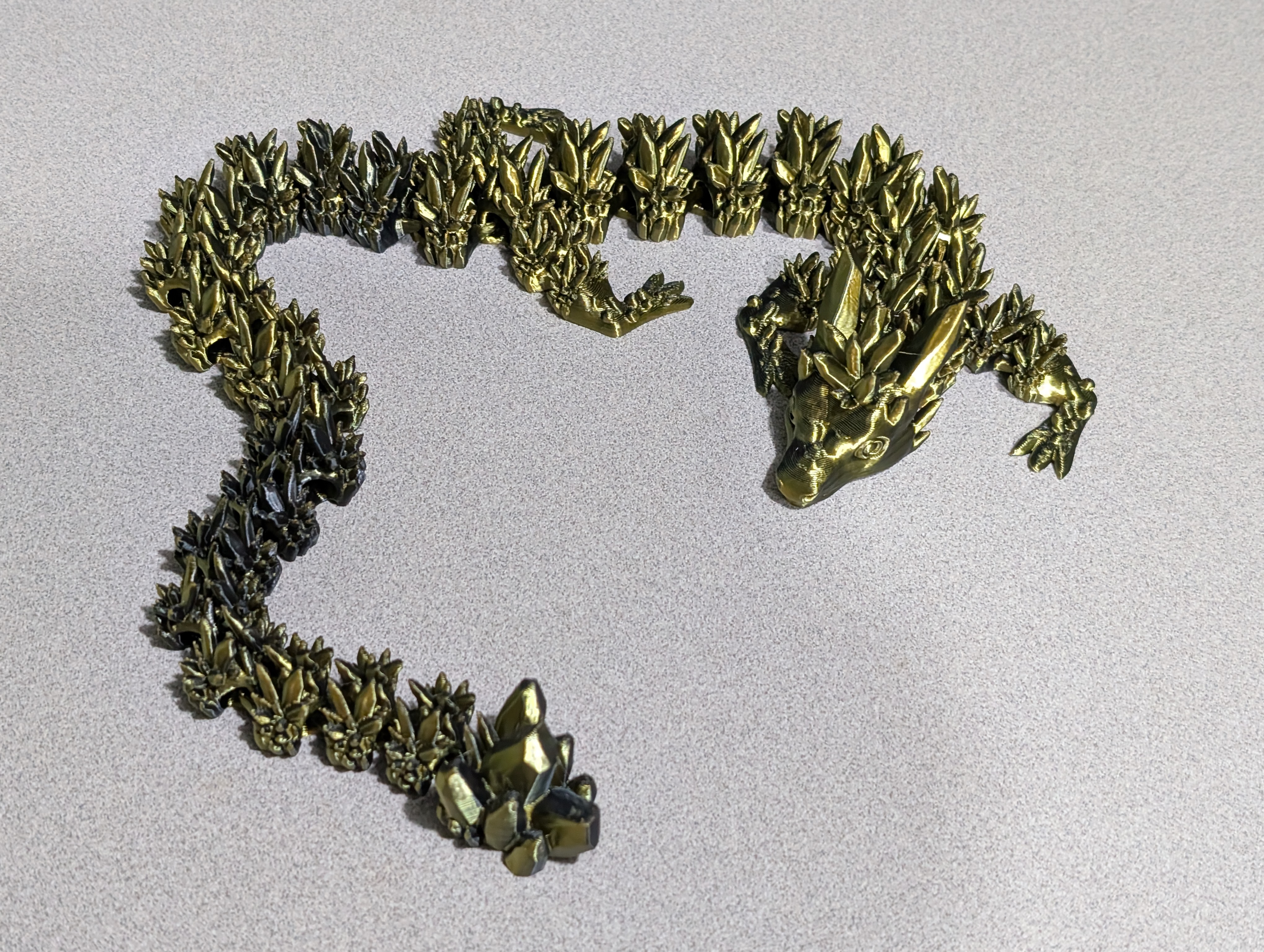 Flexible Crystal Dragon Toy