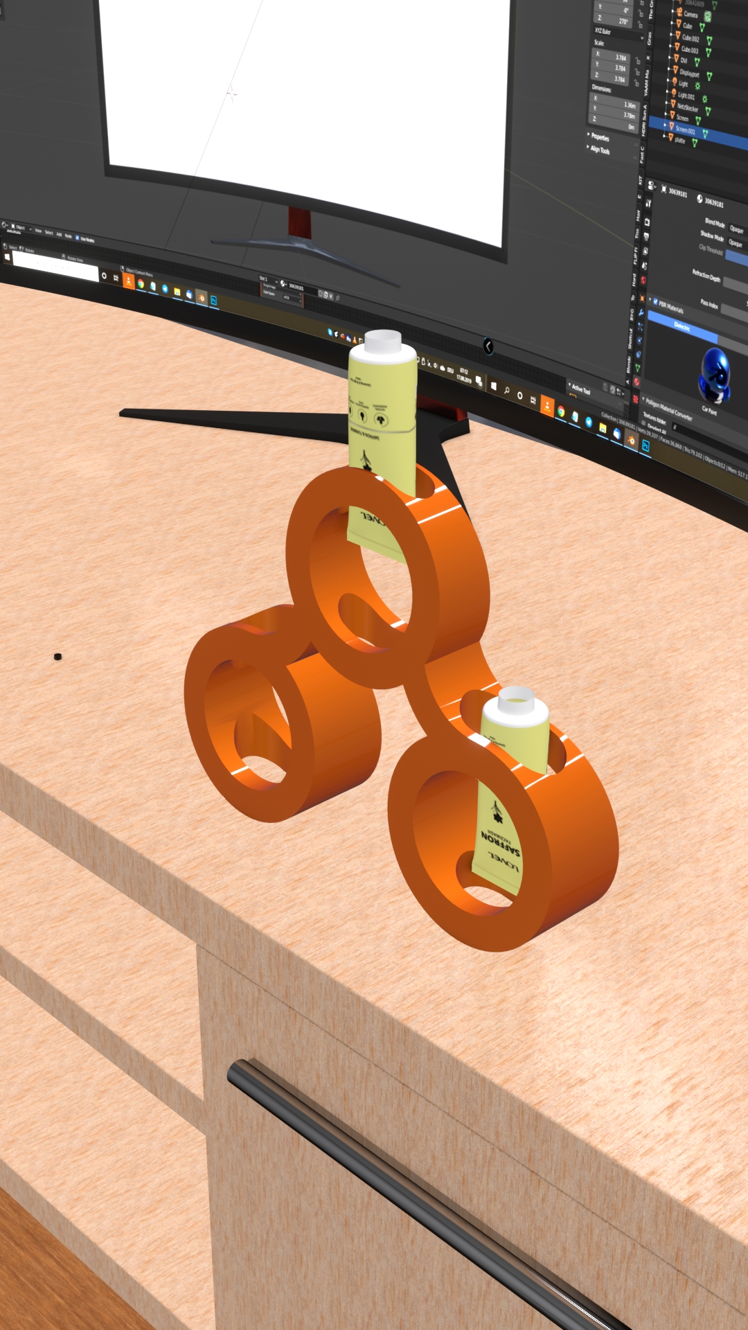 3 circle stand holder