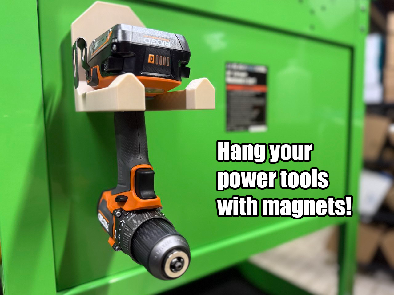 Magnetic Tool Hanger Hook 65mm Opening