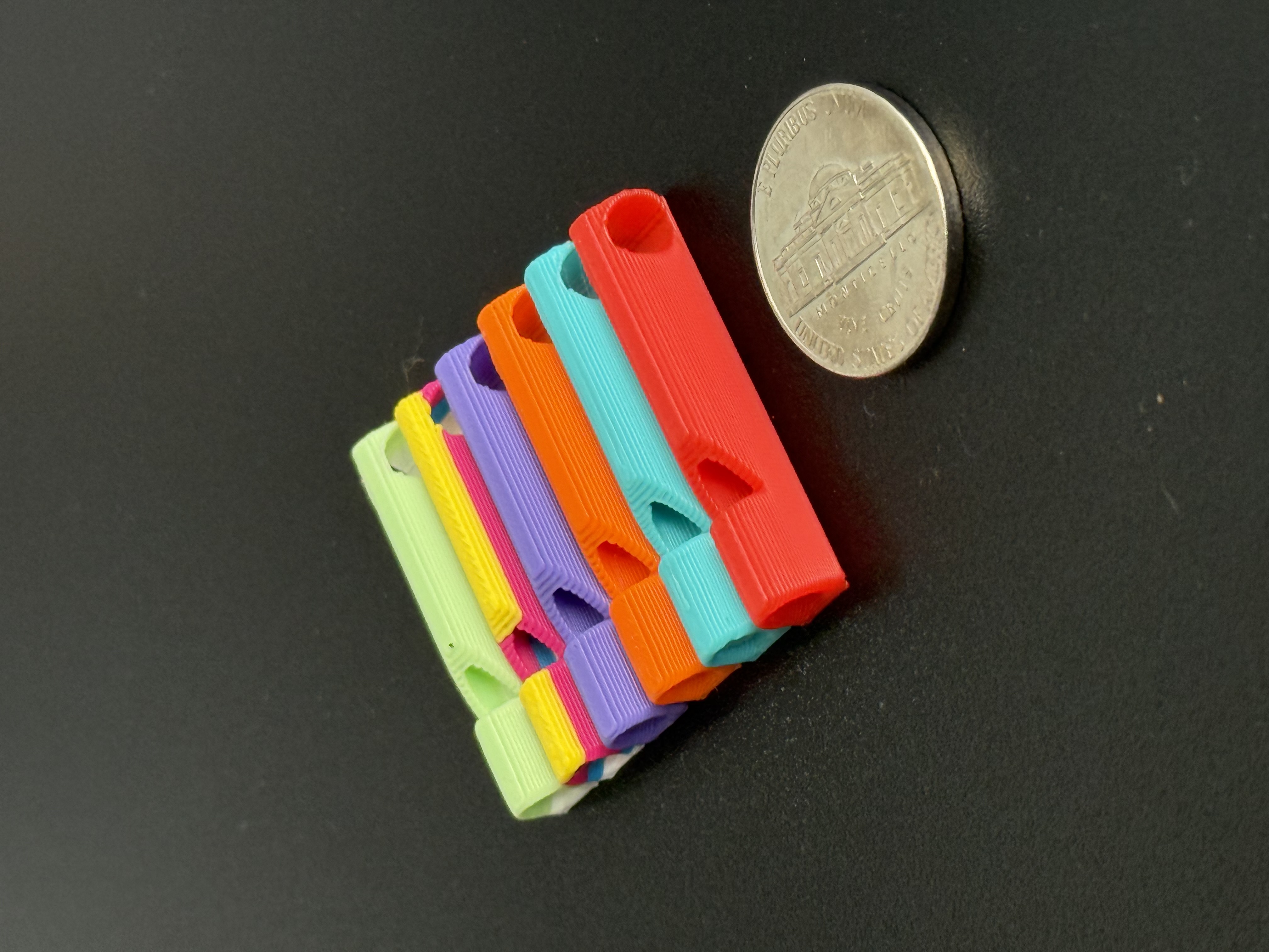 (Select Color) Qty 135 - Penne Style Micro Whistle