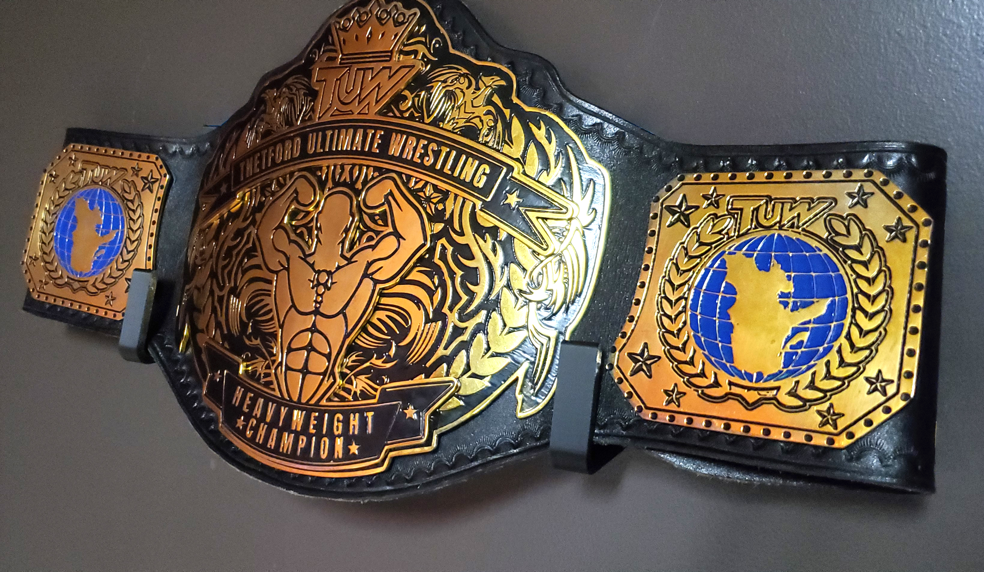 Wrestling  Belt Wall Display Holder