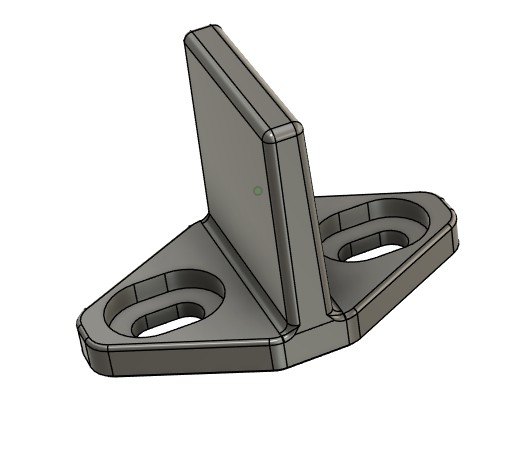 Hanging Sliding Door Floor Guide - Black PETG