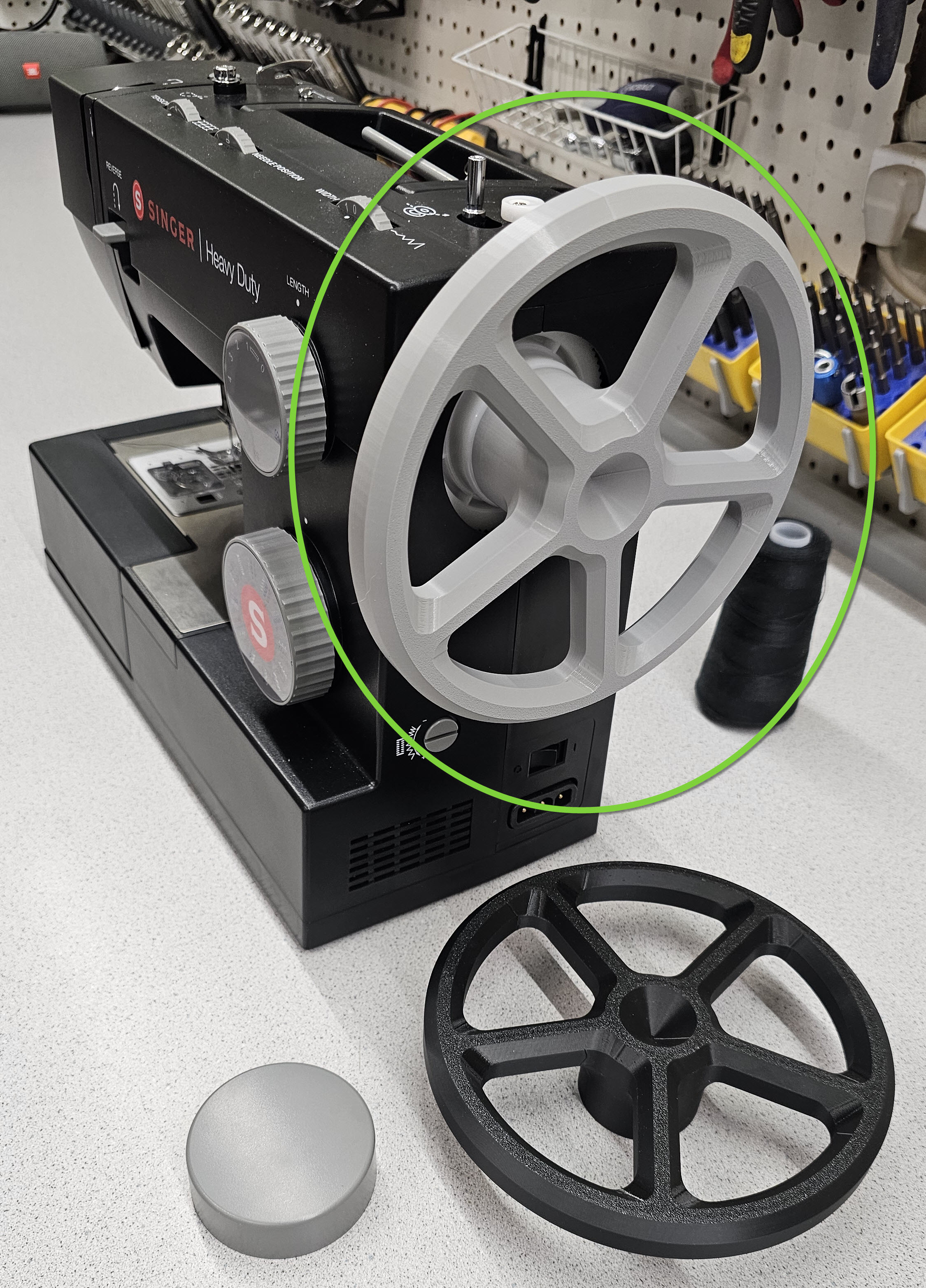 Upgraded Hand Wheel for Singer Models 4452, 4432, 4423, 4411, HD, HD 6380 – Enhanced Control & Torque