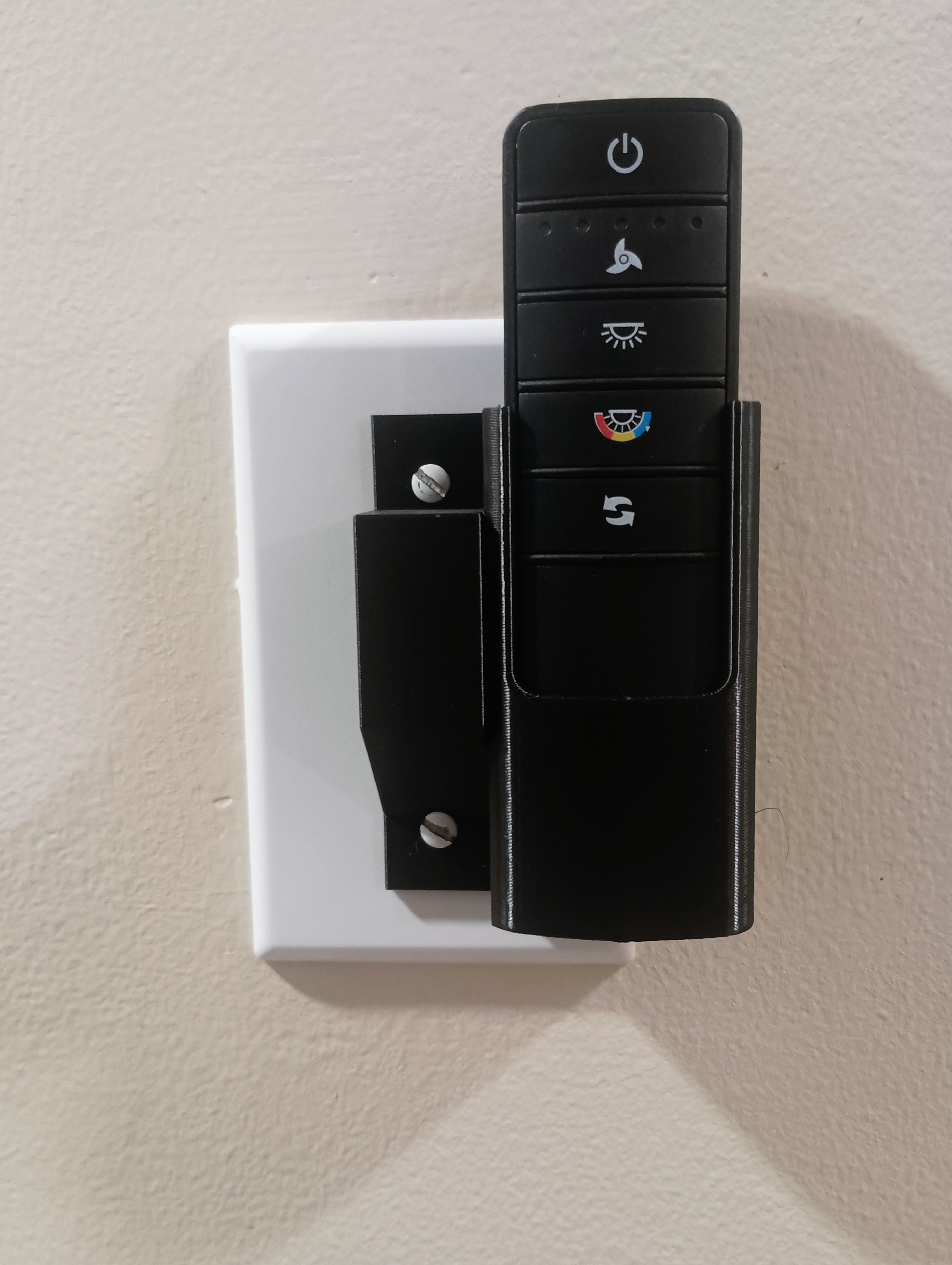 Ceiling fan remote holder and switch cover