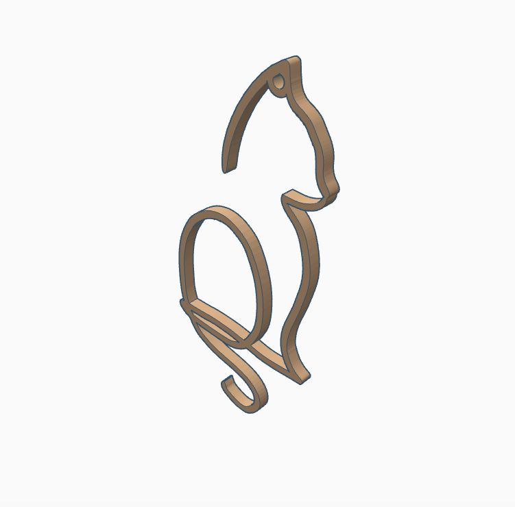 One-Line Cat Drawing Drop Earrings