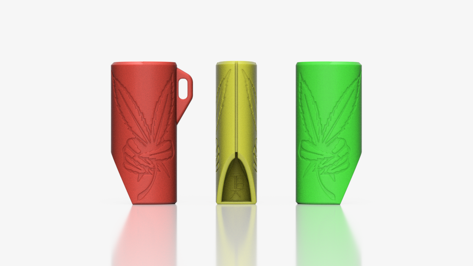 BIC Secure-Grip Lighter Sleeve "Weed Peace"