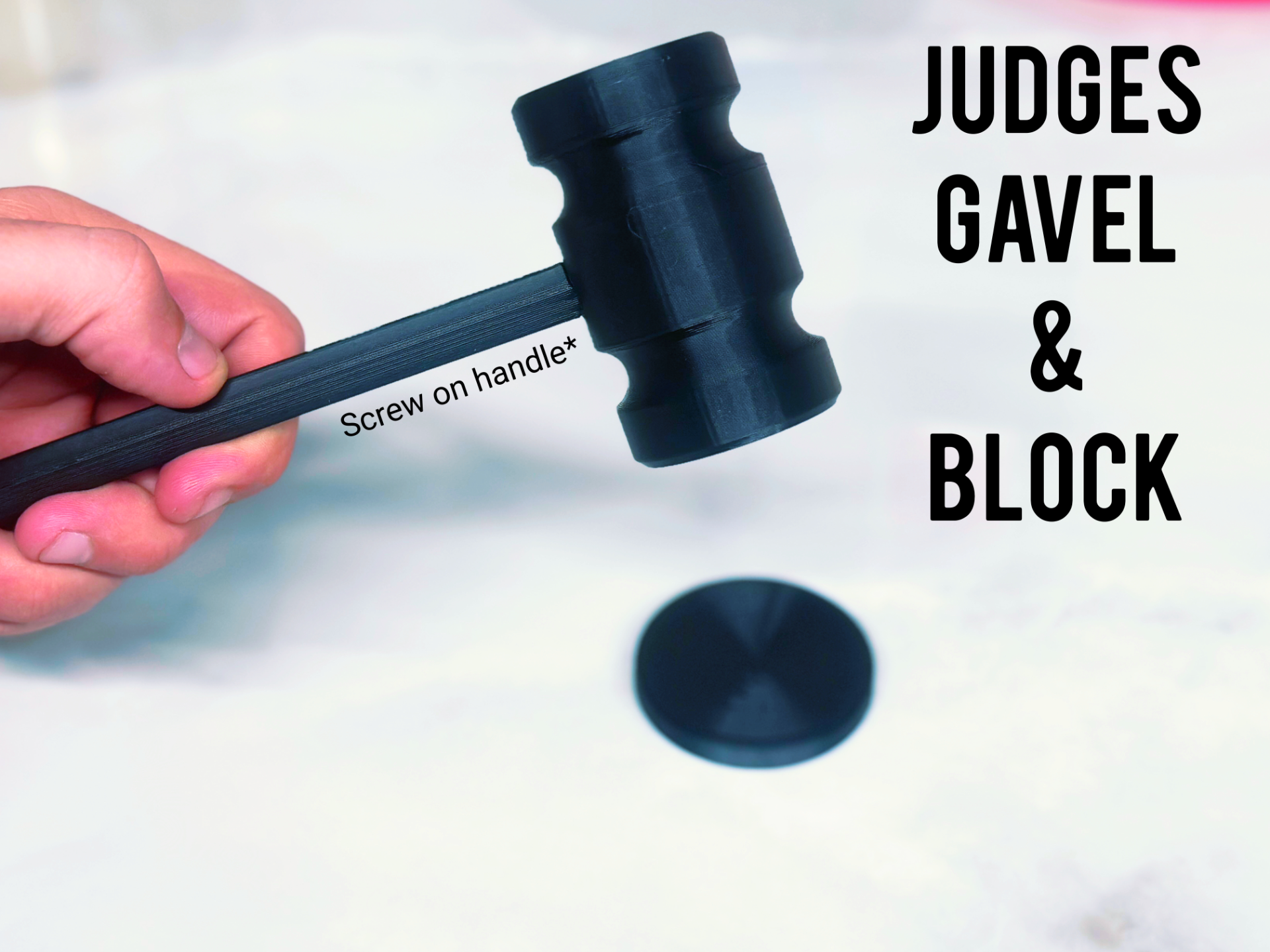 Judges Gavel and Block Combo