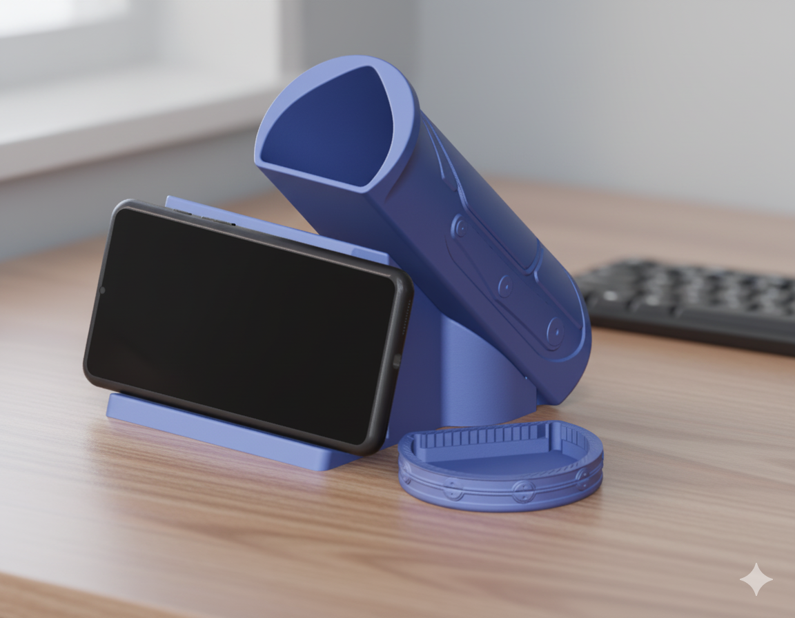 3-in-1 Desk Organizer – Portable Pen Holder & Phone Stand