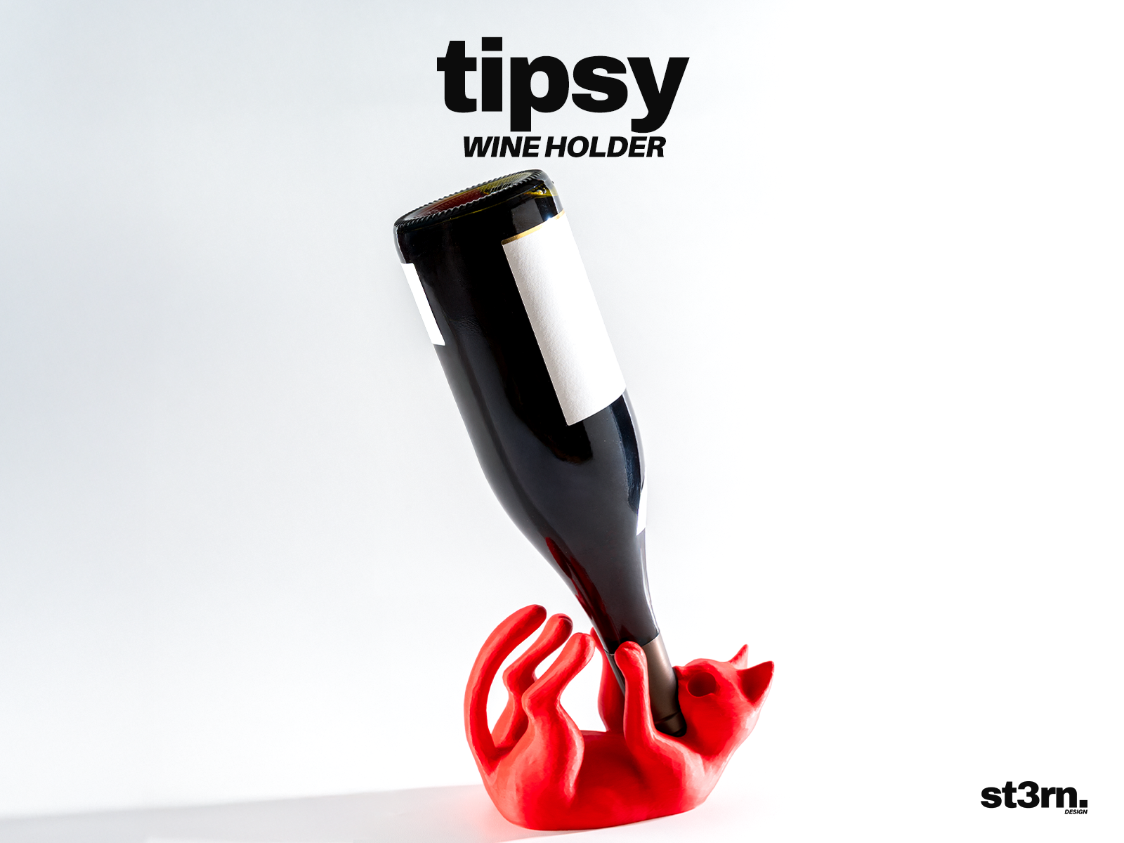 tipsy ⬝ CAT WINE HOLDER