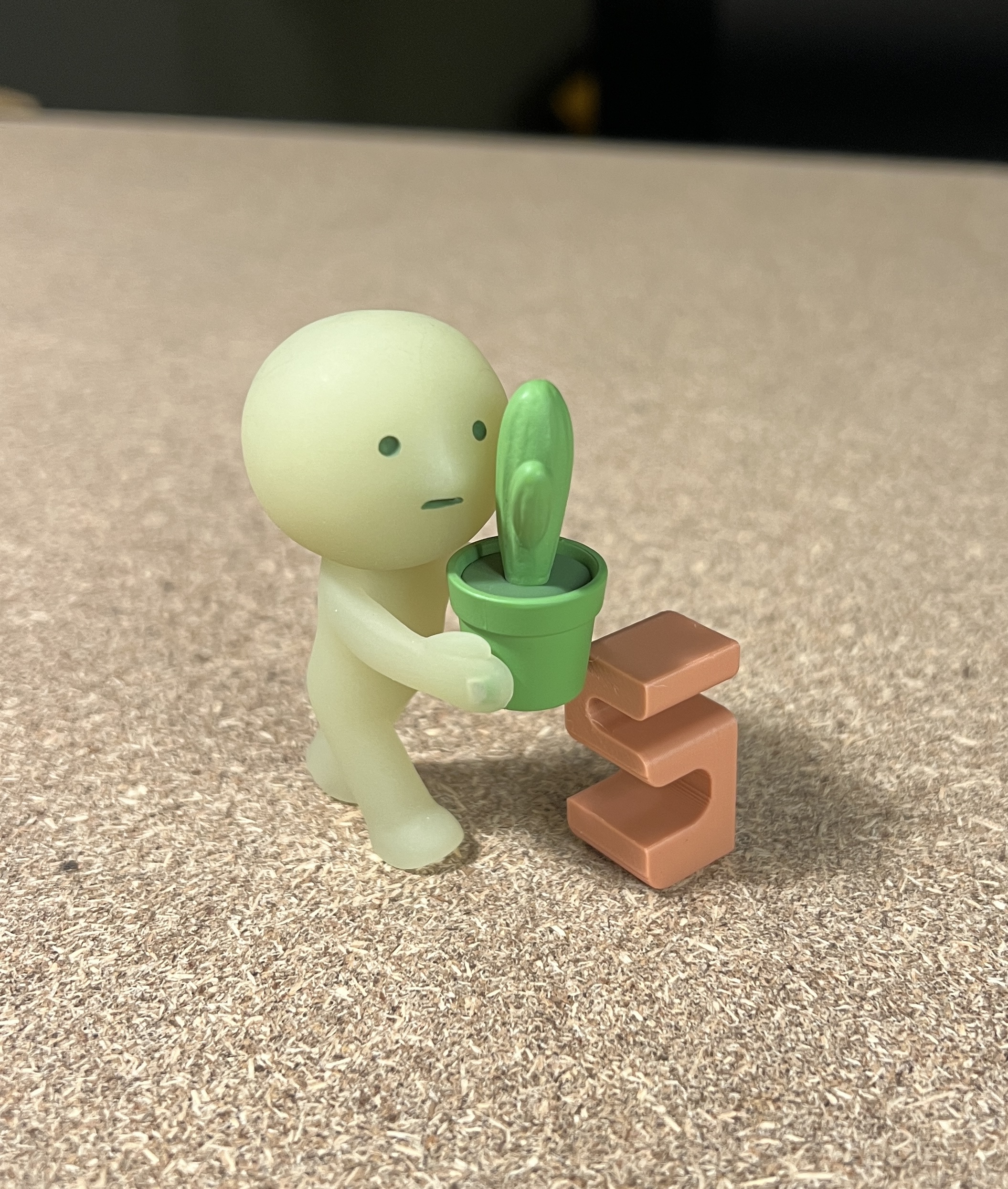 Mini Plant Stand Furniture for Smiski