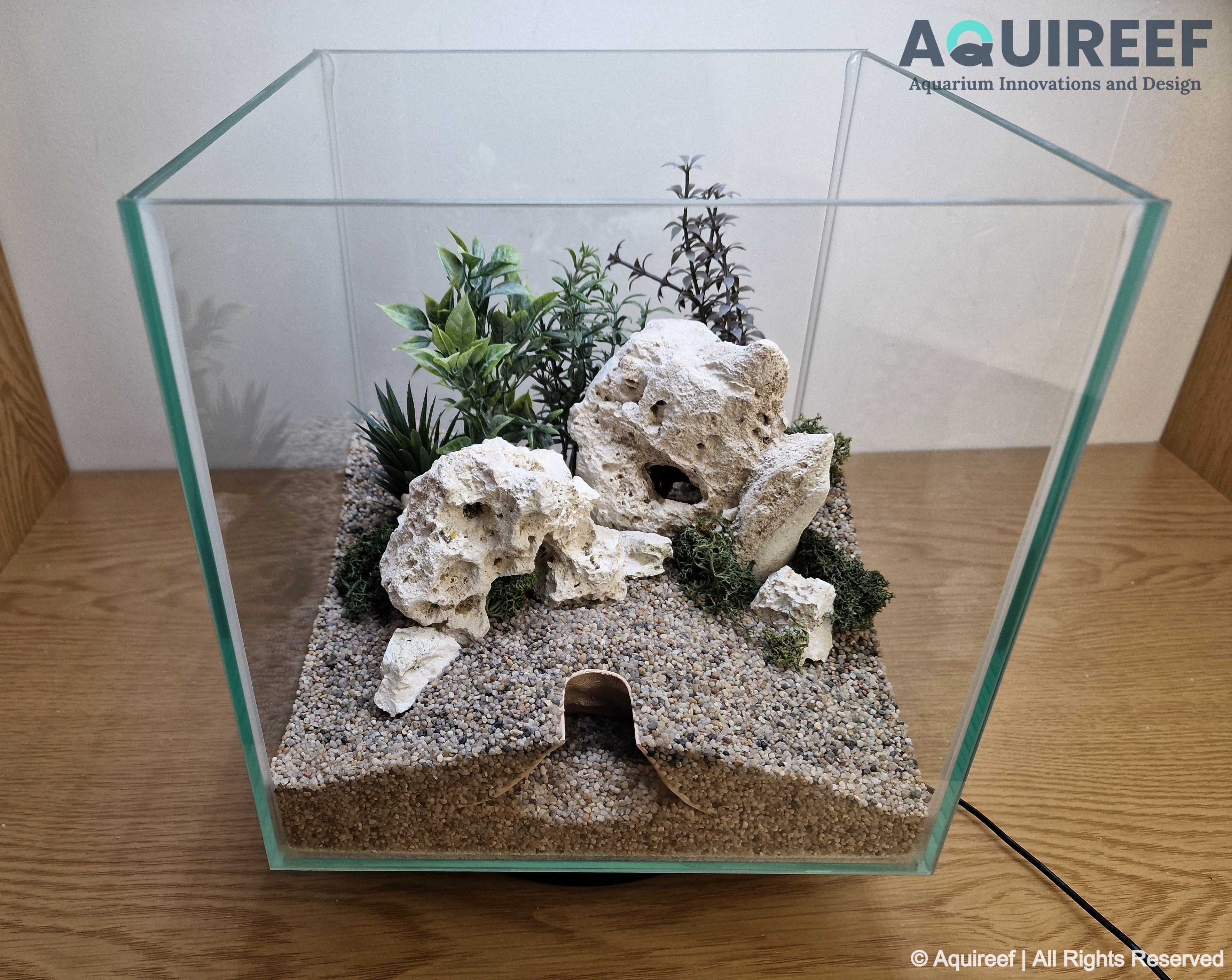 Vulcano Aquarium | Terrarium cave (black)