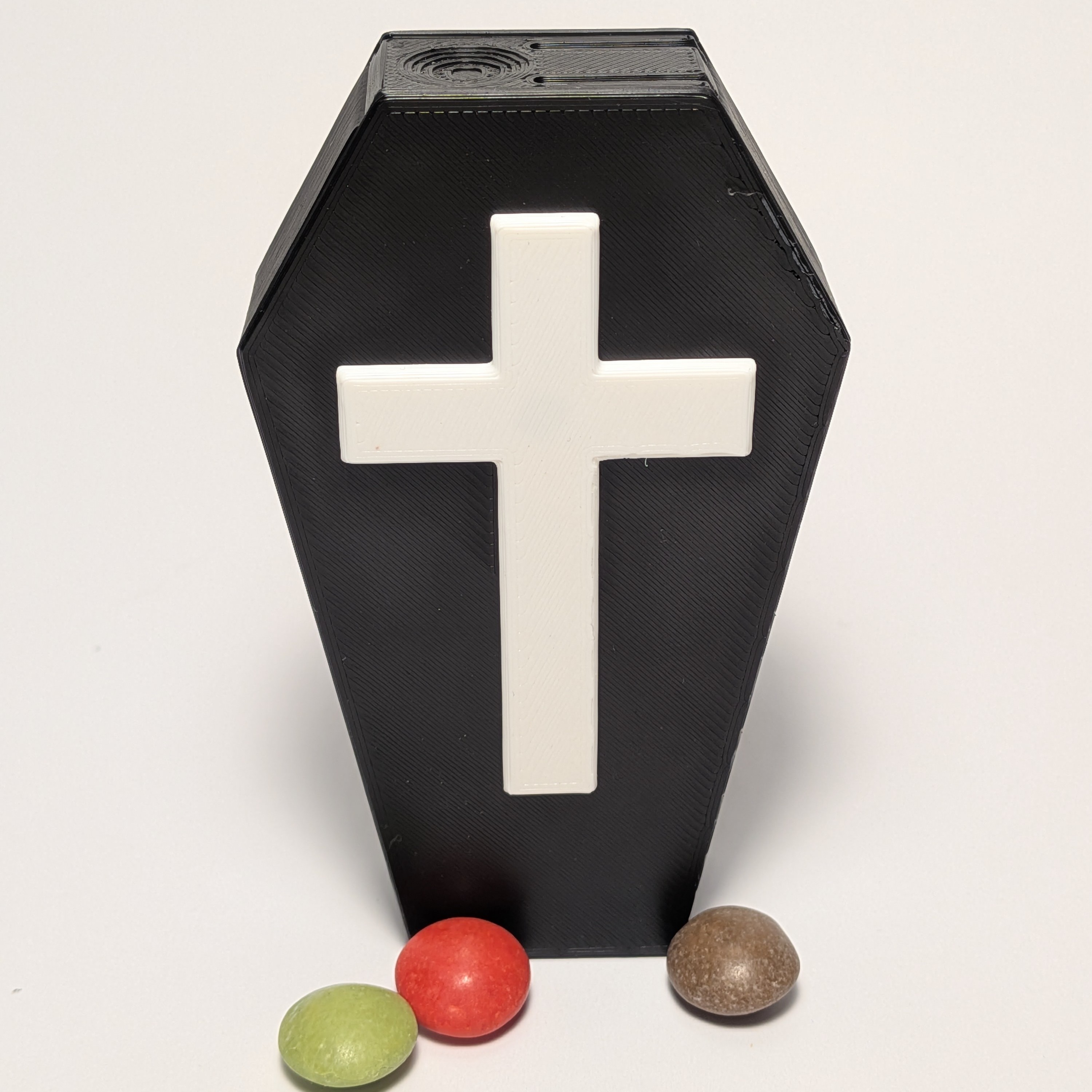 Coffin candy dispenser