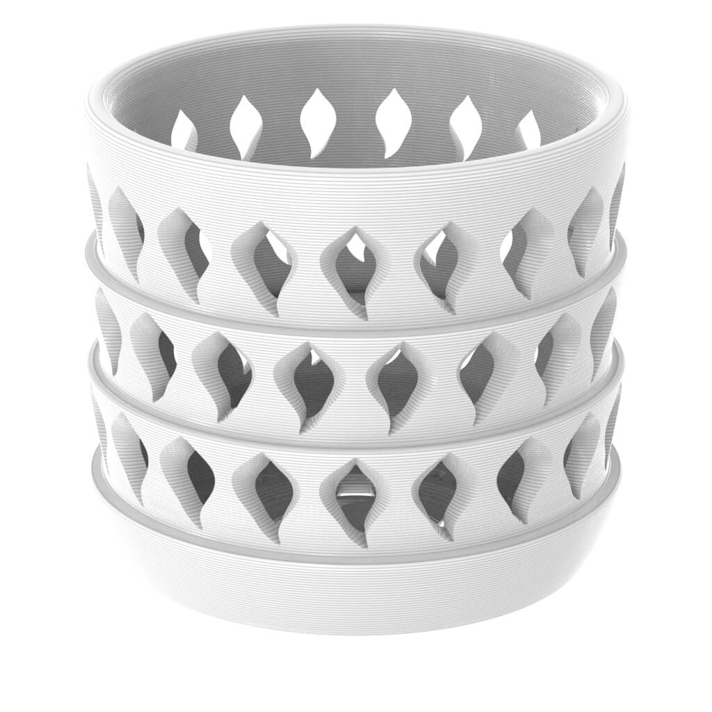 Ghost Orchid Flower Vase - PLA White