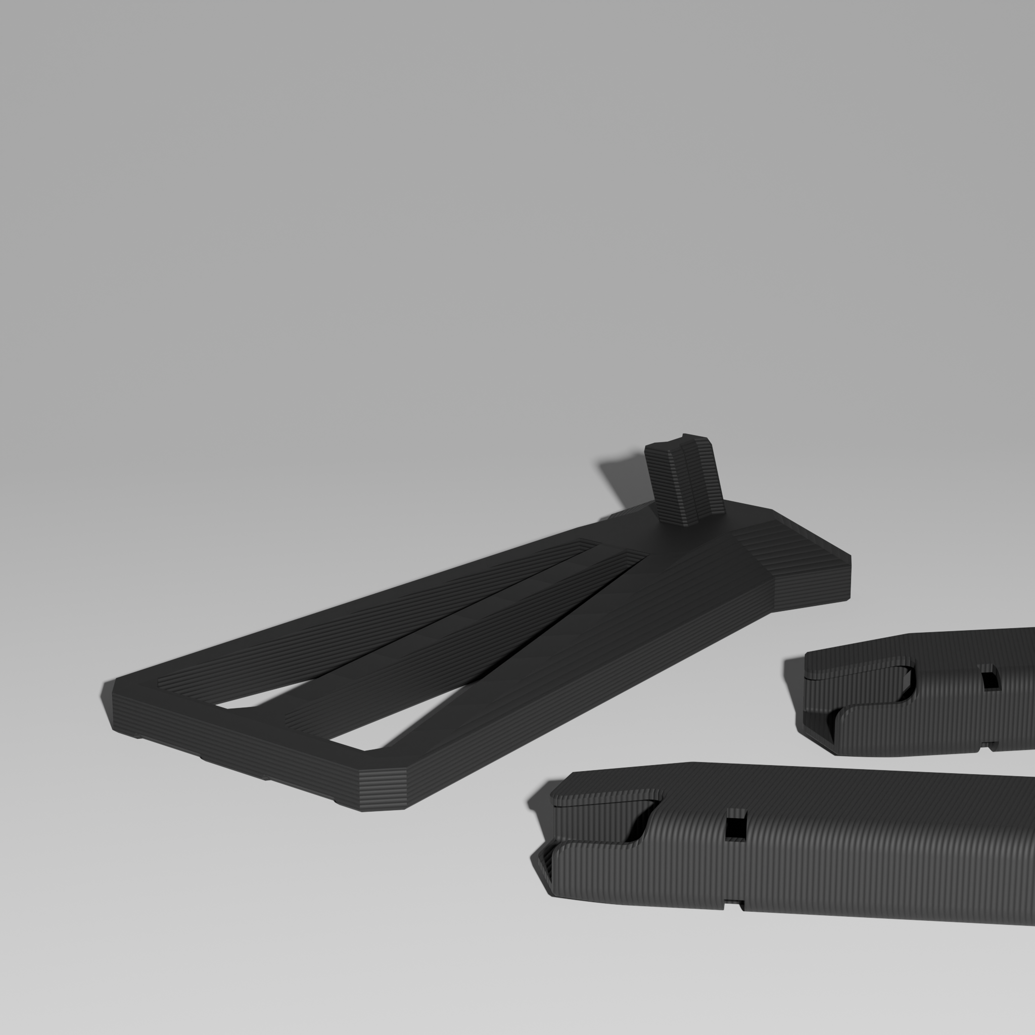 Camarasaurus Pistol Stand Base (PLA Matte Black)