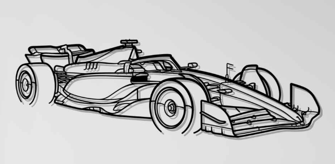 F1 Ferrari SF-24 Wall Art