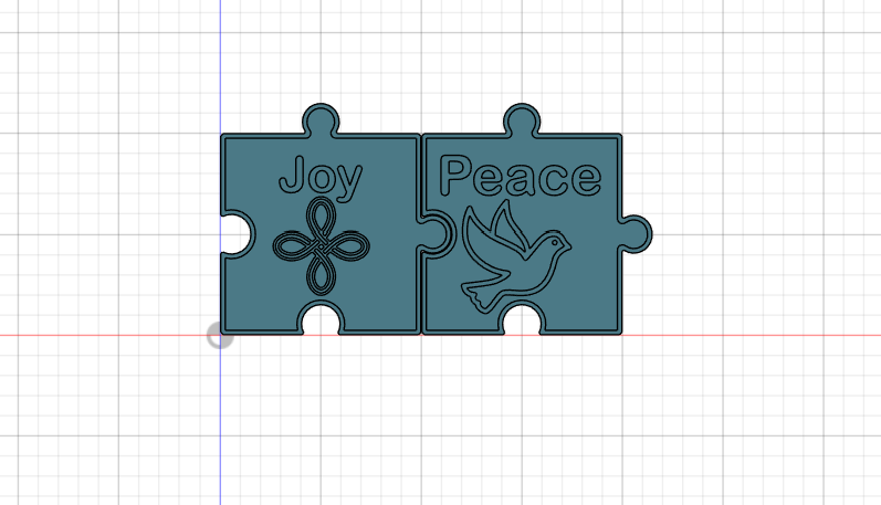 Joy and Peace Puzzle Coasters