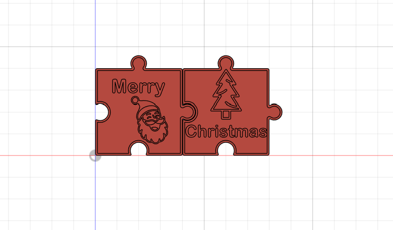 Merry Christmas Puzzle Coasters