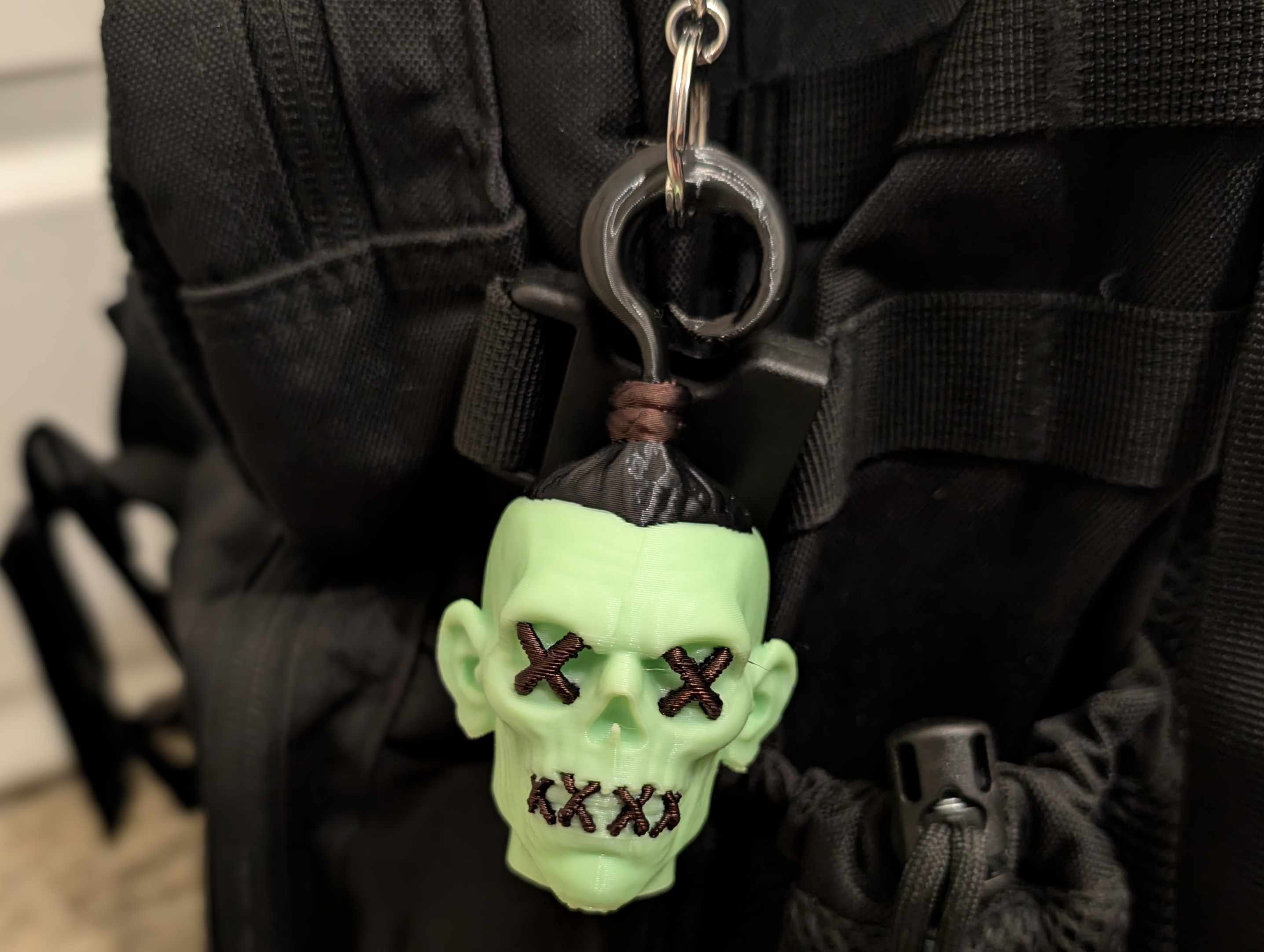 Shrunken Head Keychain - Bag Charm