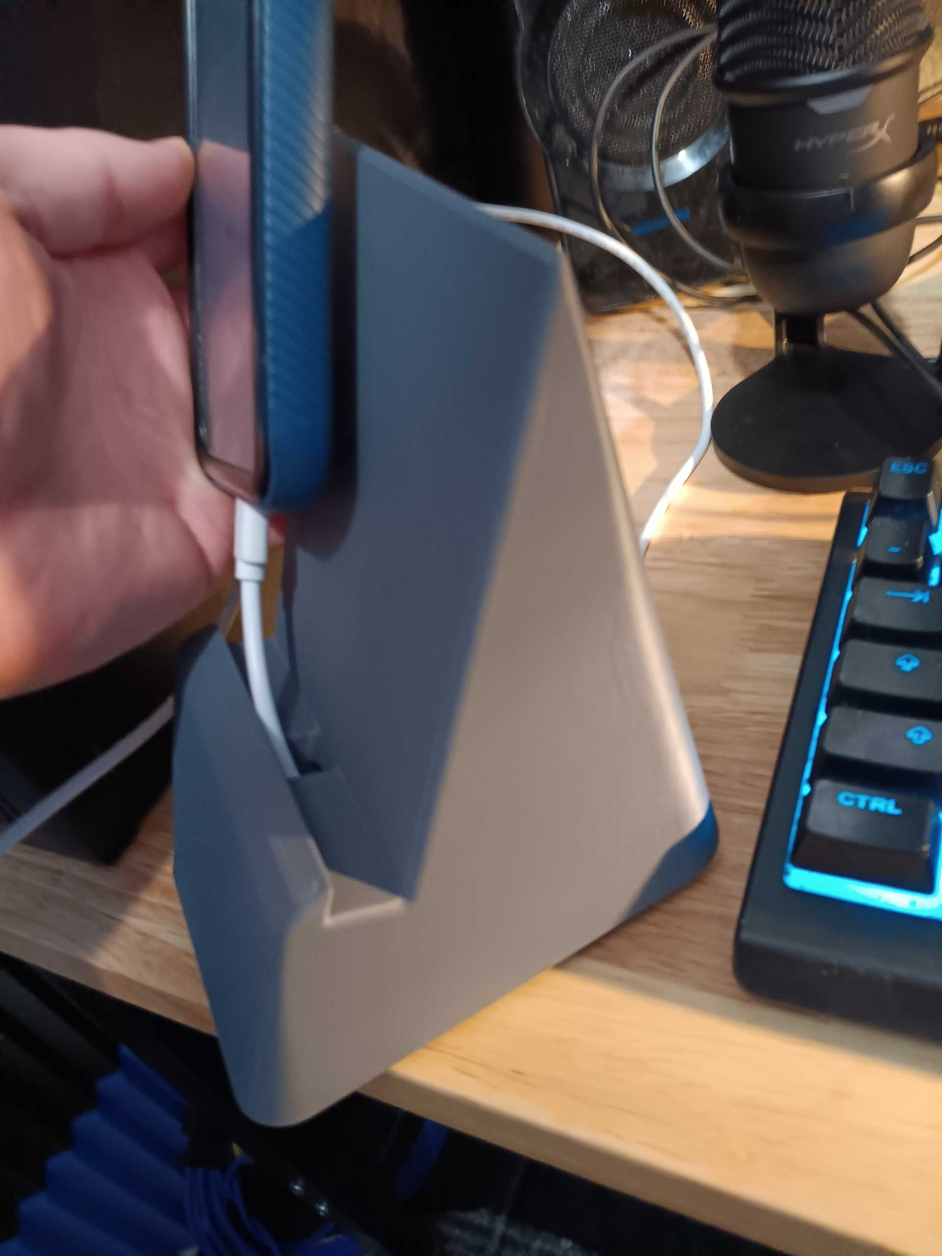 Chunky Phone Stand with Hidden Charging Cord Slot