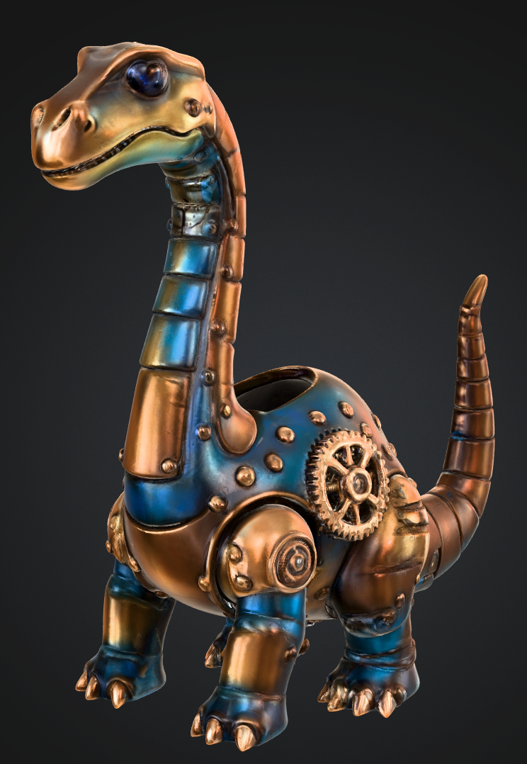 Steampunk Dino Pen Holder