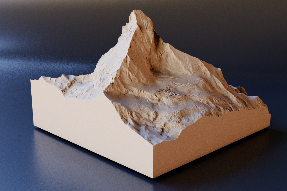 model of Matterhorn mountain