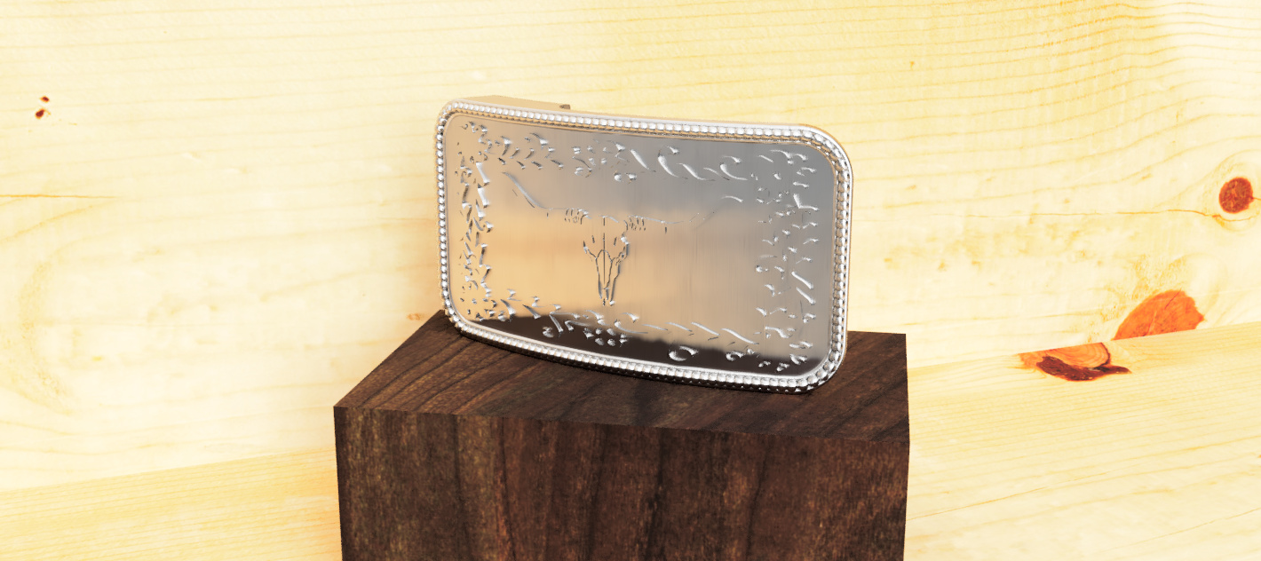 Longhorn Belt Buckle