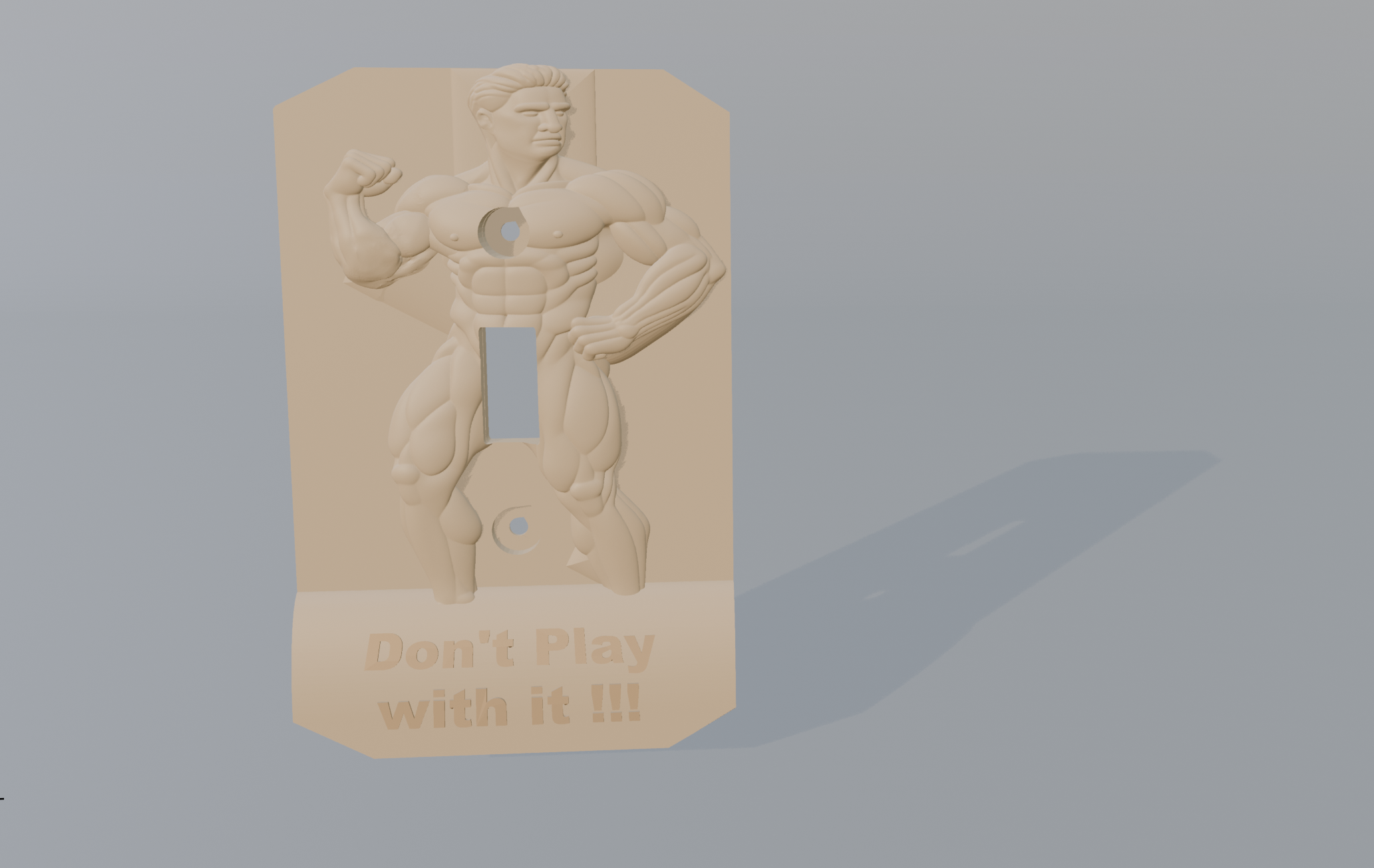 Light Switch Panel -Wake Me Up ! [Tan]