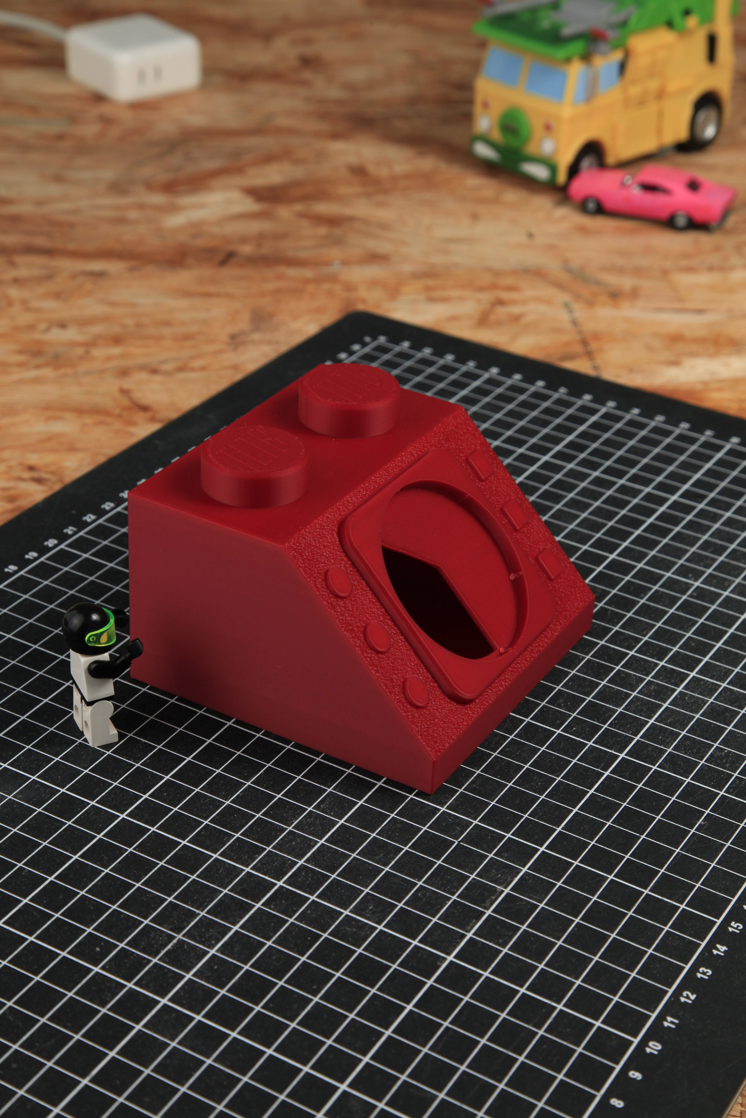 MagSafe Computer Brick - RED ( printed part only - NO CHARGER )