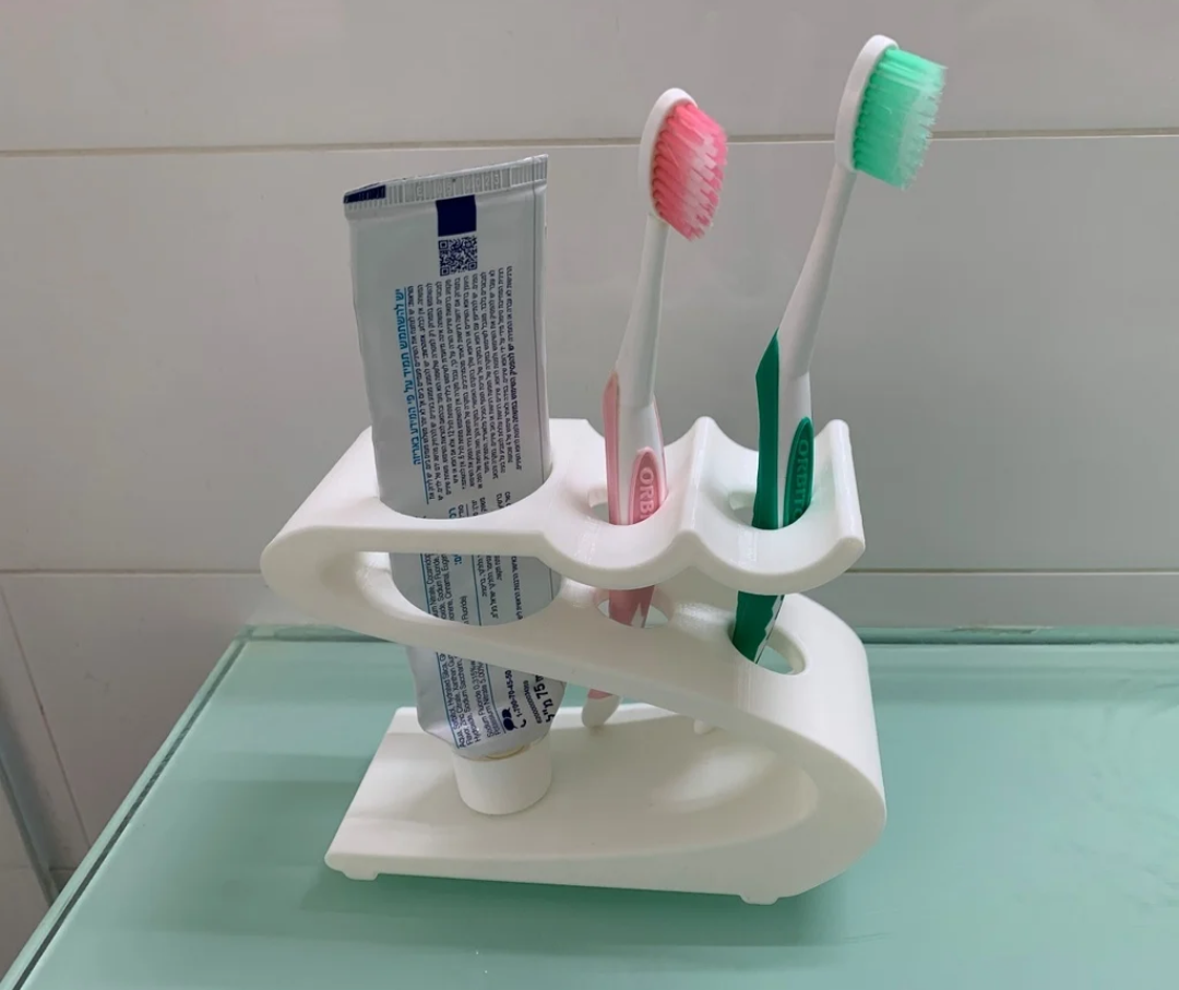 "Toothbrush (pla.mt.🔵) triple holder" - Duplicate - Duplicate