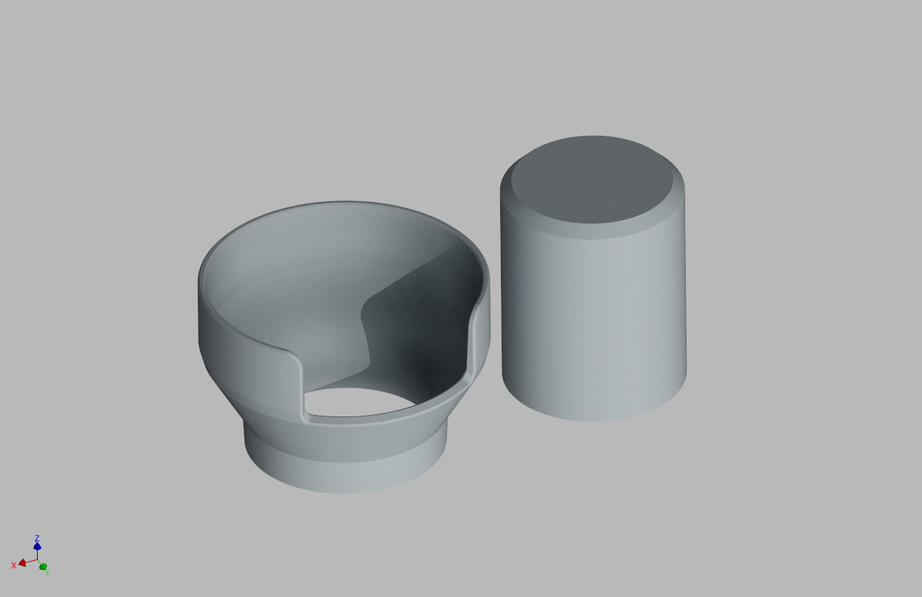 Funnel and Tamper for 54mm portafilter