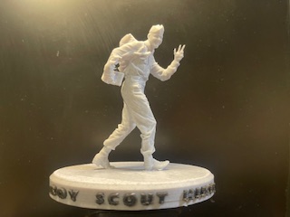 3D Printed Norman Rockwell Collection"Boy Scout Hike"