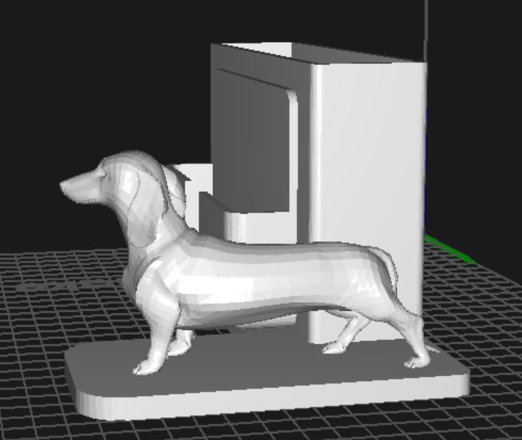 Standing Weenie Dog holder