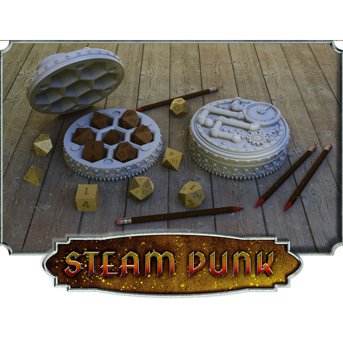 Steampunk Dice Vault