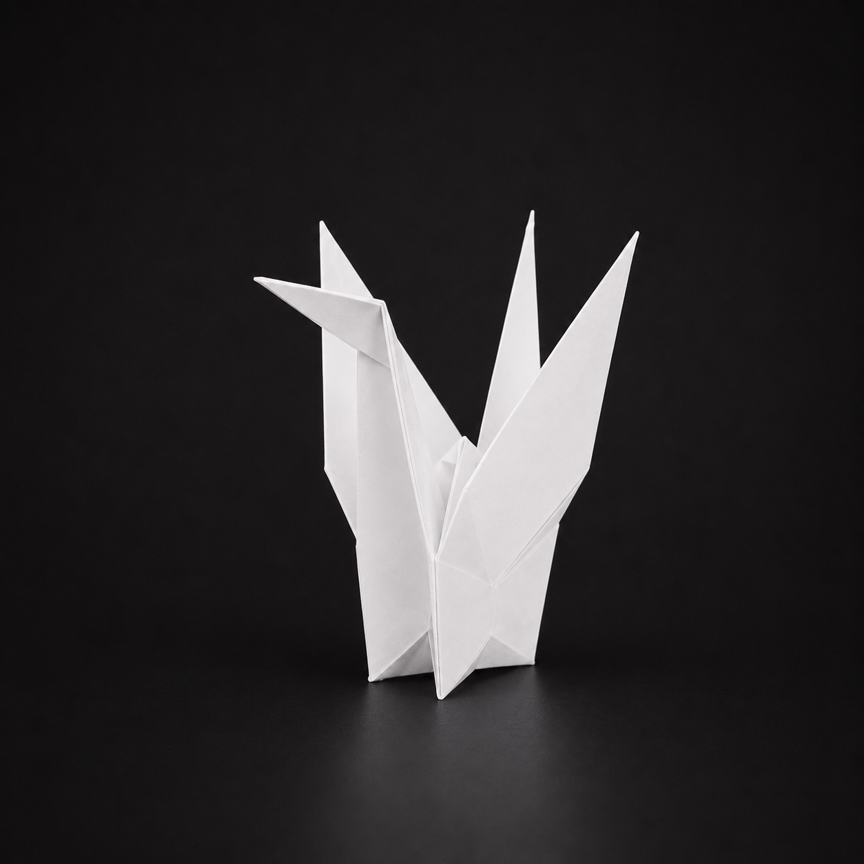 White Origami Crane