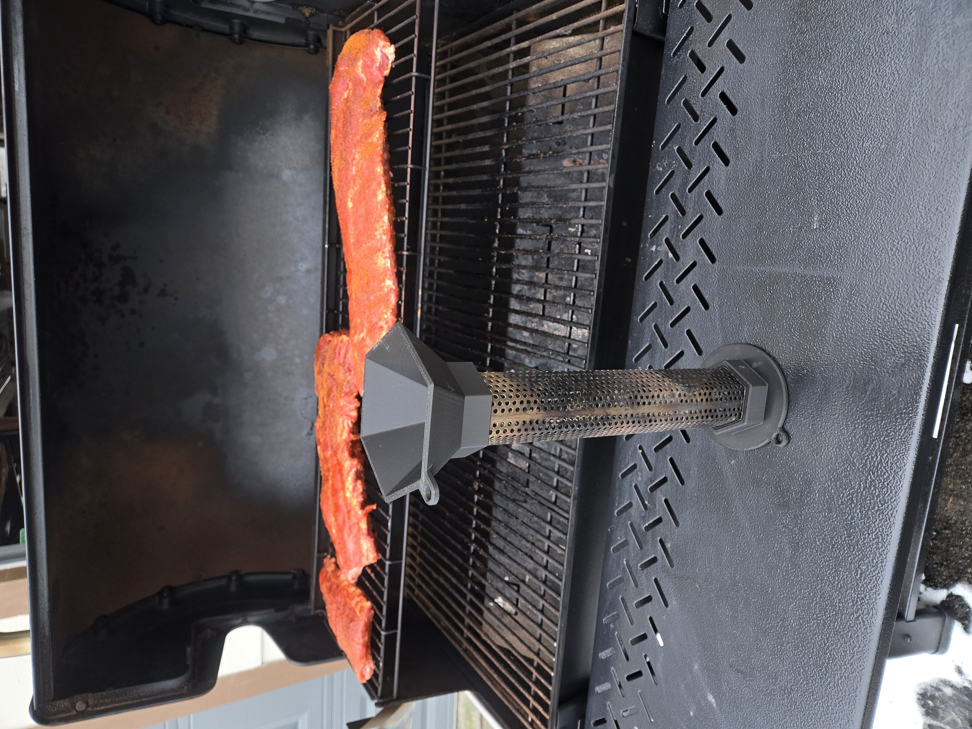LizzQ Pellet Smoker Tube Stand and Funnel