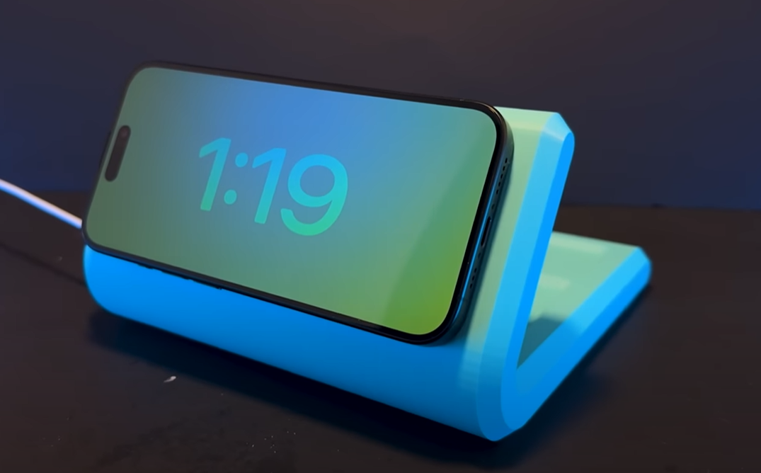 Minimalist iPhone Charger Nightstand