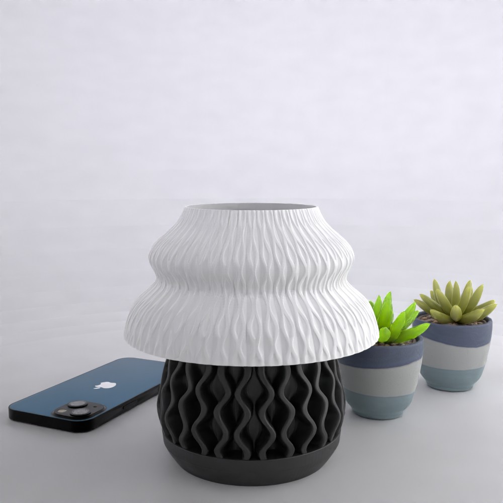Geometric LED Lamp: Modern Night Light