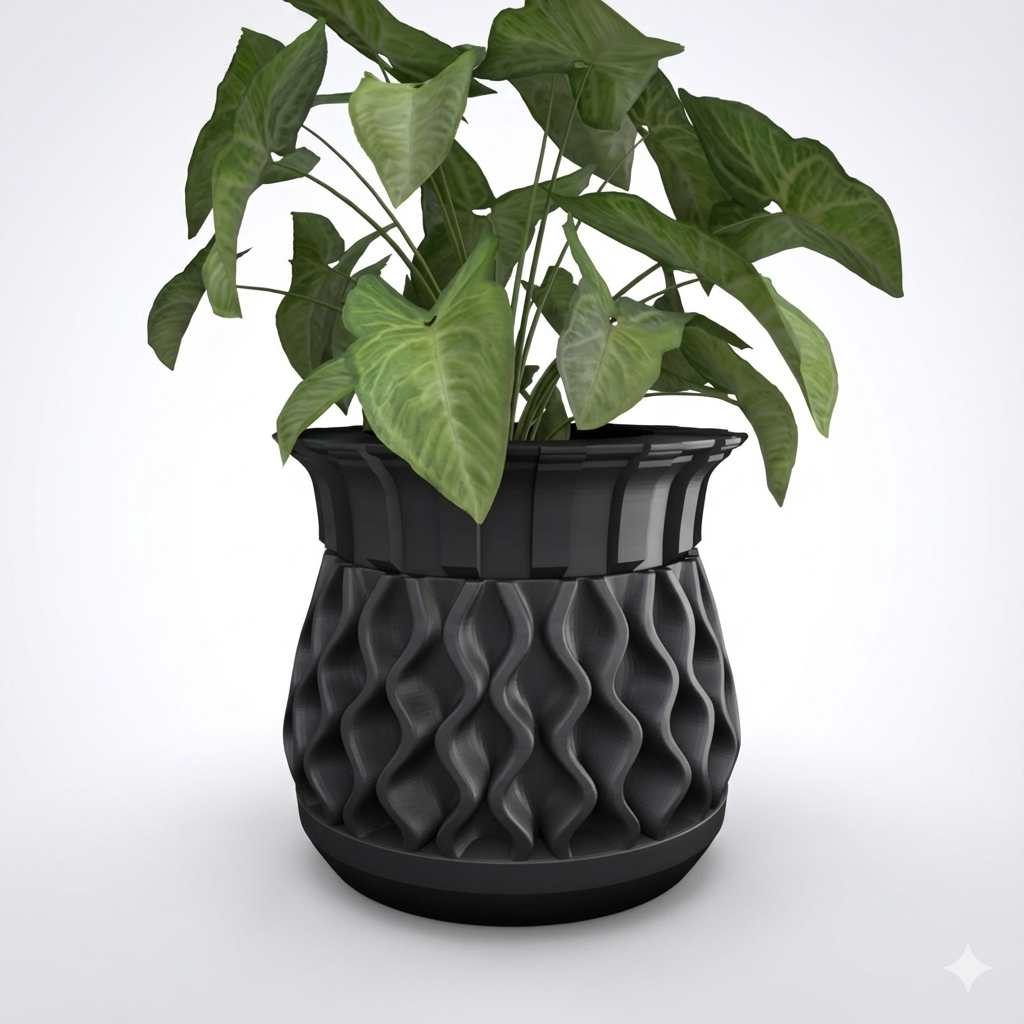 Secret Compartment Planter: Geometric Hidden Jewelry Container