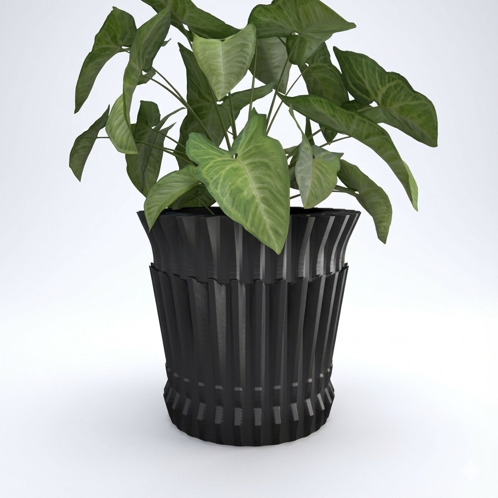 Secret Compartment Planter: Geometric Hidden Jewelry Container