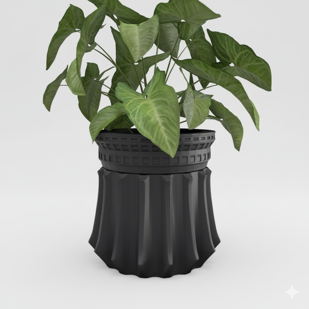Secret Compartment Planter: Geometric Hidden Jewelry Container