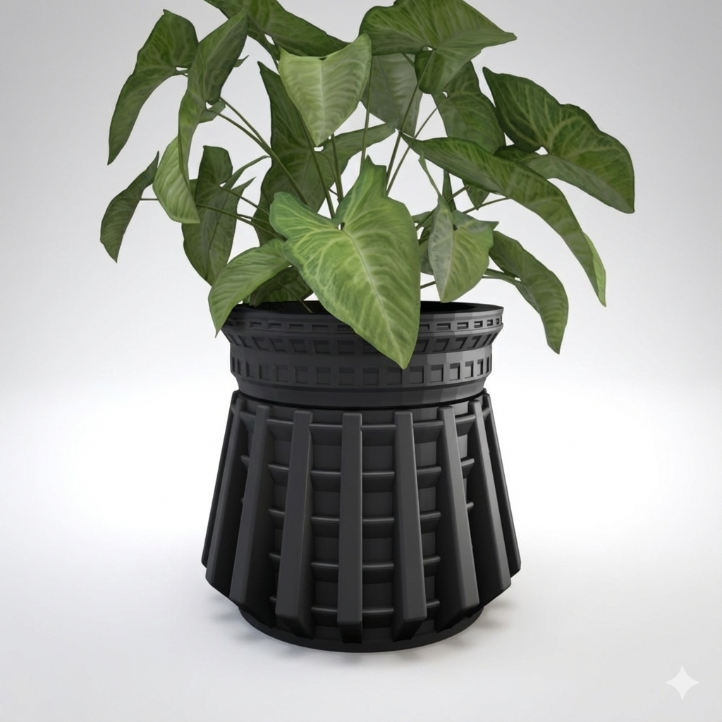 Secret Compartment Planter: Geometric Hidden Jewelry Container