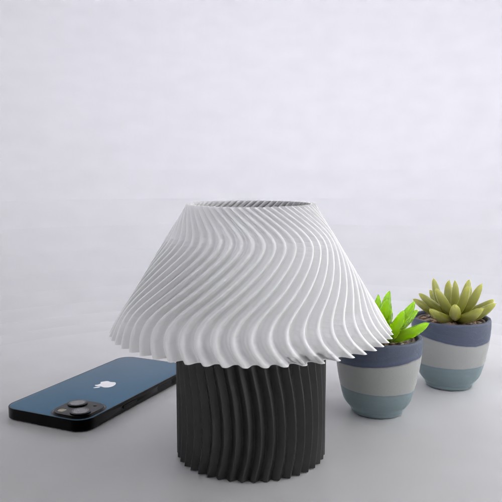 Geometric LED Lamp: Modern Night Light