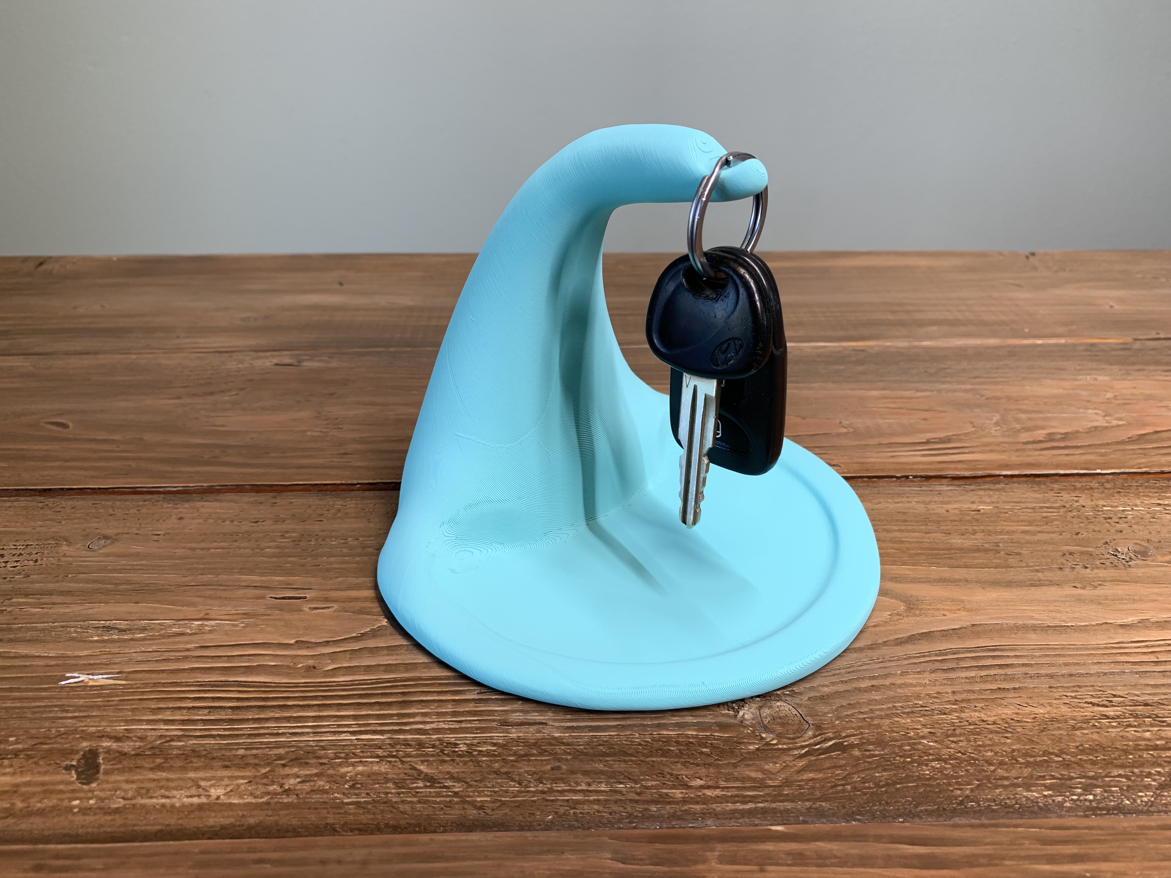 Ergonomic Key Hook - Blue