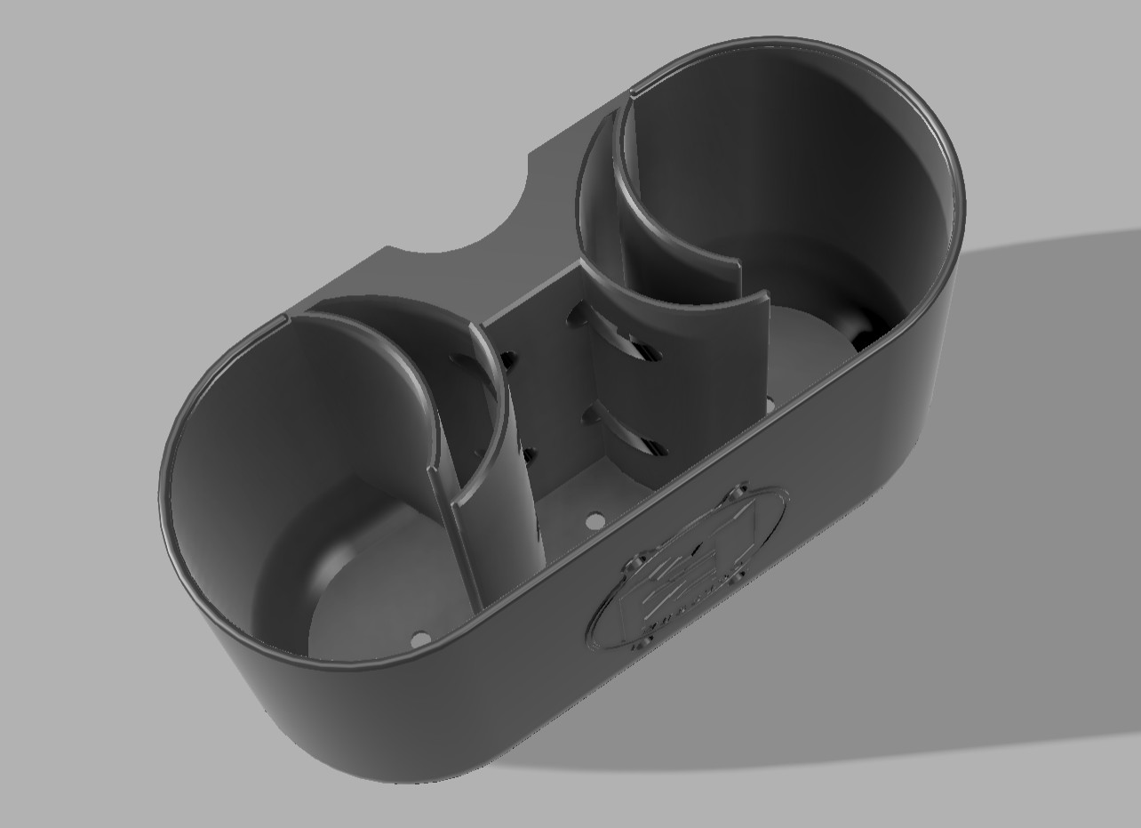 eBike water bottle holder - PETG, Black